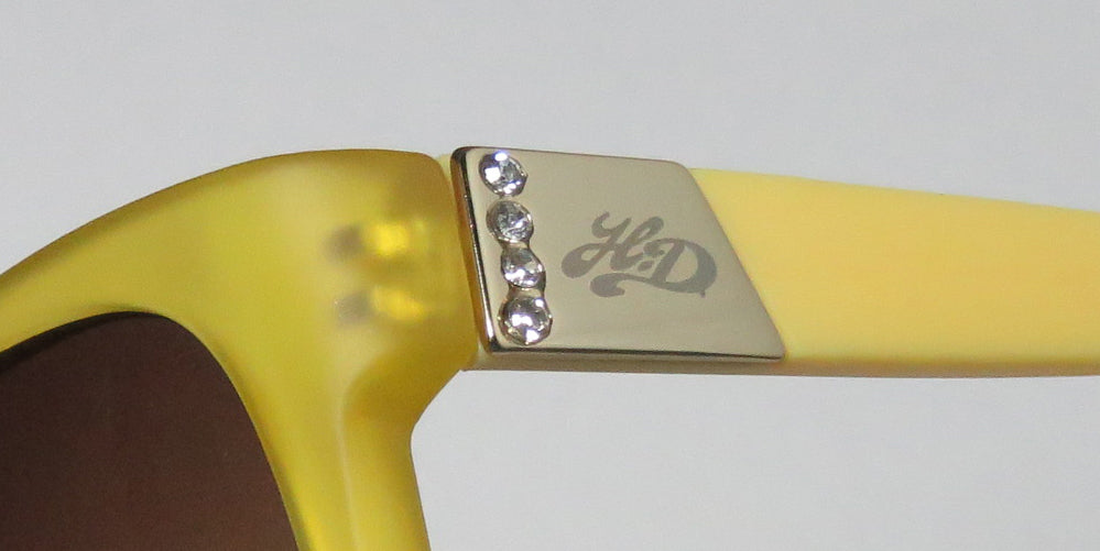 Harley-Davidson Women's Stone Embellished Sunglasses, Yellow Gold Frames, Harley Davidson