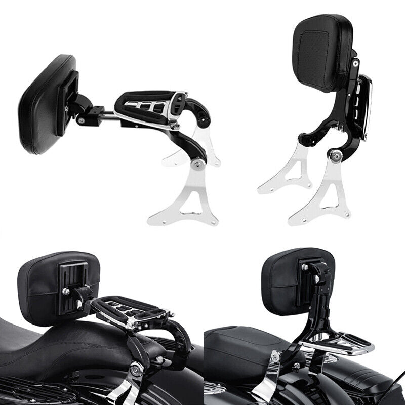 Kit de respaldo ajustable para conductor y pasajero apto para Harley Road Glide King 2014-Up