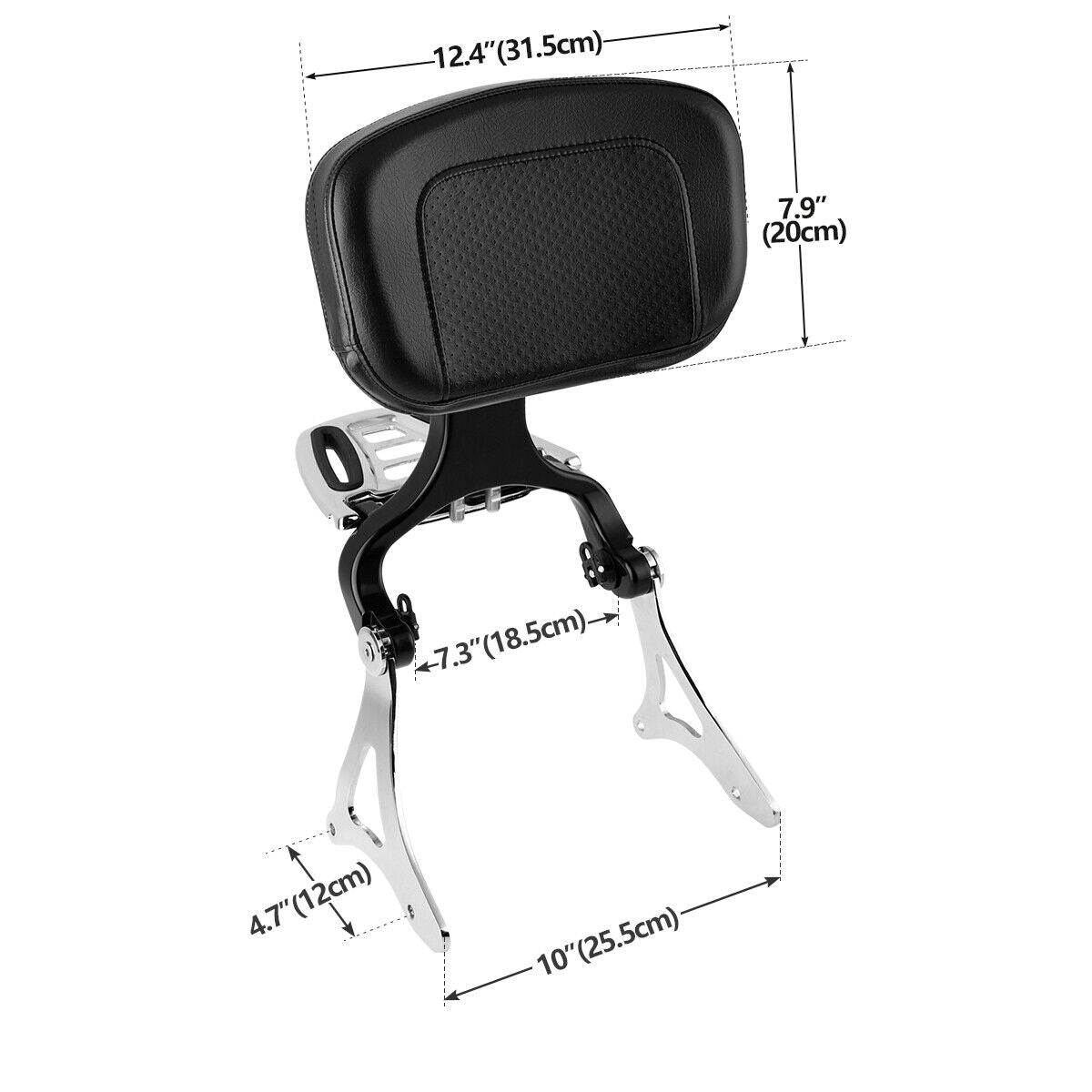 Kit de respaldo ajustable para conductor y pasajero apto para Harley Road Glide King 2014-Up