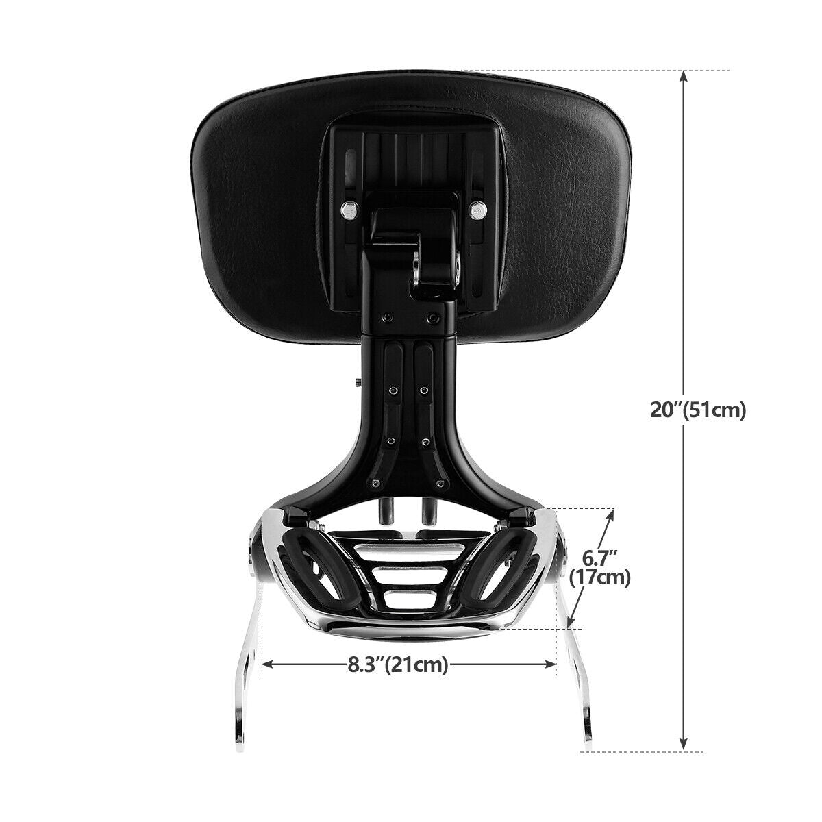 Kit de respaldo ajustable para conductor y pasajero apto para Harley Road Glide King 2014-Up