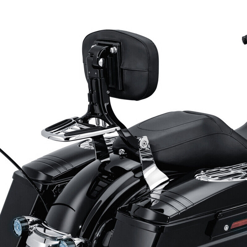 Kit de respaldo ajustable para conductor y pasajero apto para Harley Road Glide King 2014-Up