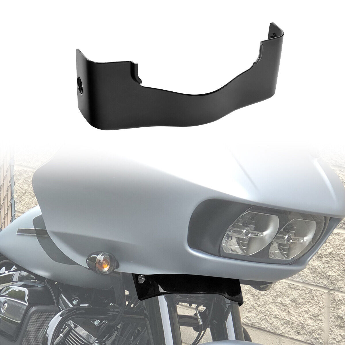 Falda de carenado exterior negra para Harley Road Glide 2015-2023 2022 2021 2020 19