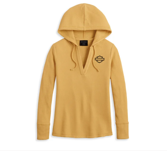 Women's Bohemian Hooded Thermal Knit Top
