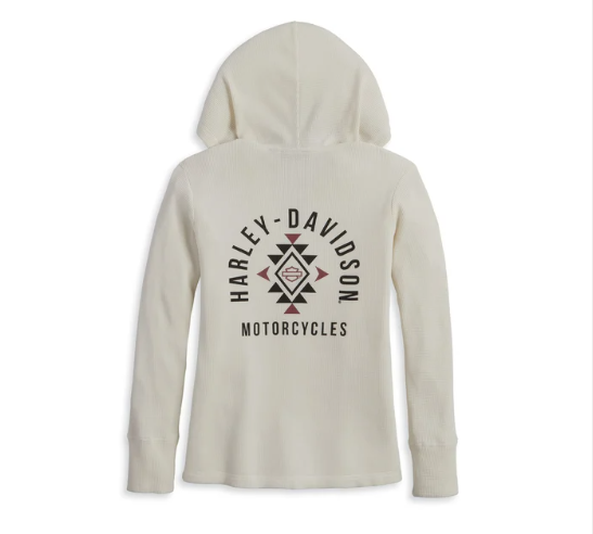 Women's Bohemian Hooded Thermal Knit Top