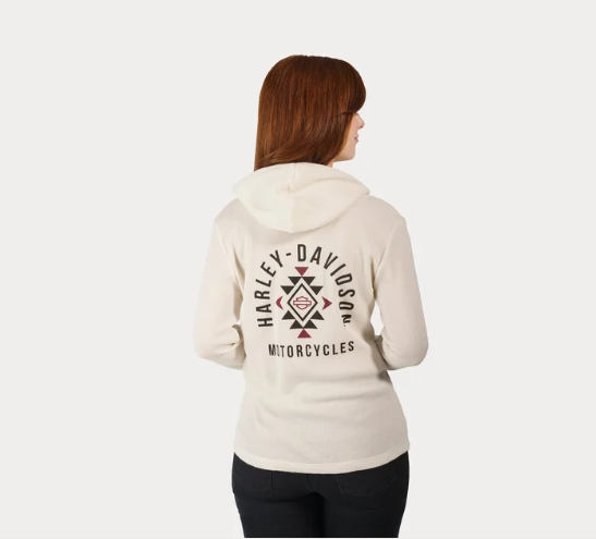Women's Bohemian Hooded Thermal Knit Top