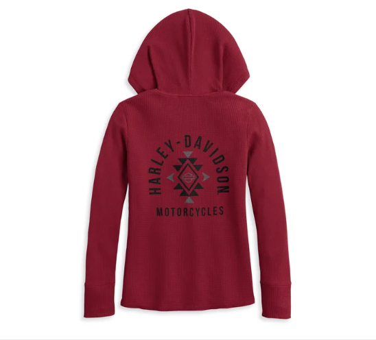 Women's Bohemian Hooded Thermal Knit Top