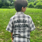 Camisa de manga corta a cuadros para niño