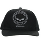 Gorra de sarga con visera plana/a presión en la espalda para niño con calavera bordada