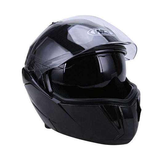 Casco integral modular abatible hacia arriba con doble visera para motocicleta Aprobado por DOT