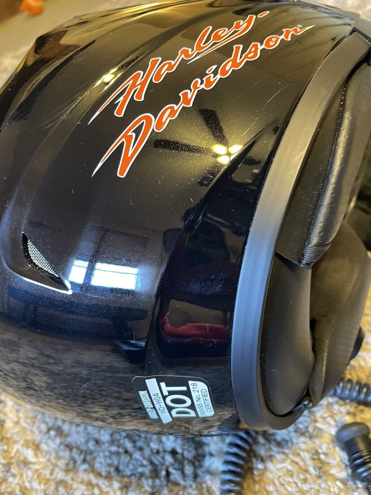 Casco Harley Davidson con microfono y bolsa