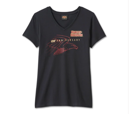 Camiseta con cuello en V del 120.º aniversario