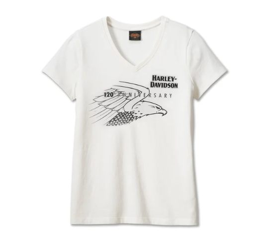 Camiseta con cuello en V del 120.º aniversario
