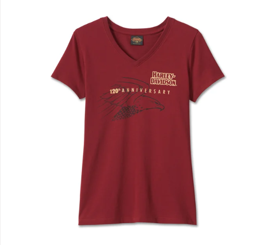 Camiseta con cuello en V del 120.º aniversario