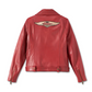 Chaqueta de cuero biker 120th Anniversary D-Pocket para mujer