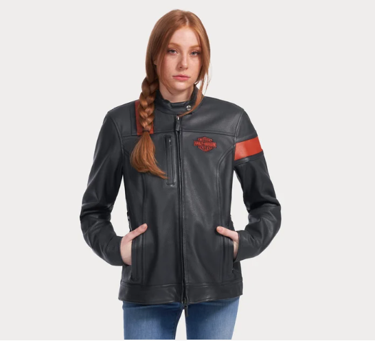 Chaqueta de cuero impermeable Hwy-100 mujer