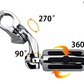 Estriberas de carretera ajustables en ángulo largo para motocicleta para Harley Davidson Touring Road King Street Glide Electra Glide Softail Sportster con barra cromada de 1 1/4"