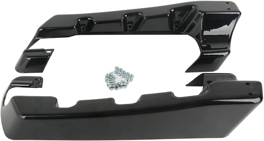 Extensión de bolsa de sillín estirada de 4 pulgadas para modelos Harley Davidson Touring 2014-2020 con bolsas duras, serie FLH/FLT, Electra Glide, Road King, Ultra-Classic, Street Glide
