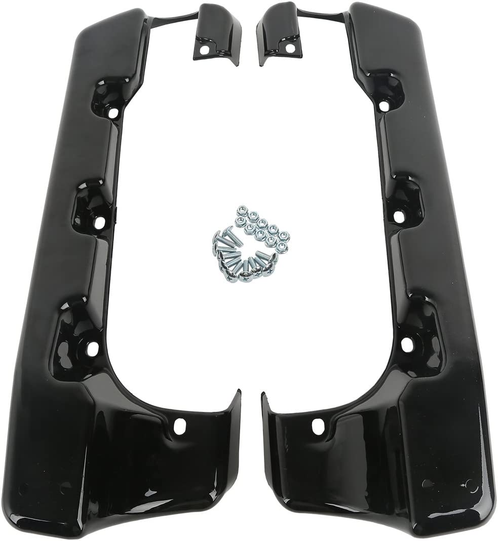 Extensión de bolsa de sillín estirada de 4 pulgadas para modelos Harley Davidson Touring 2014-2020 con bolsas duras, serie FLH/FLT, Electra Glide, Road King, Ultra-Classic, Street Glide