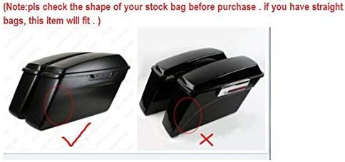 Extensiones de bolsa de sillín estiradas duras de 4 "para modelos Harley Davidson Touring CVO Road Glide Road King Street Glide Electra Glide Ultra Classic 1994-2013