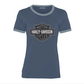 Women's Essential Bar & Shield Ringer Tee