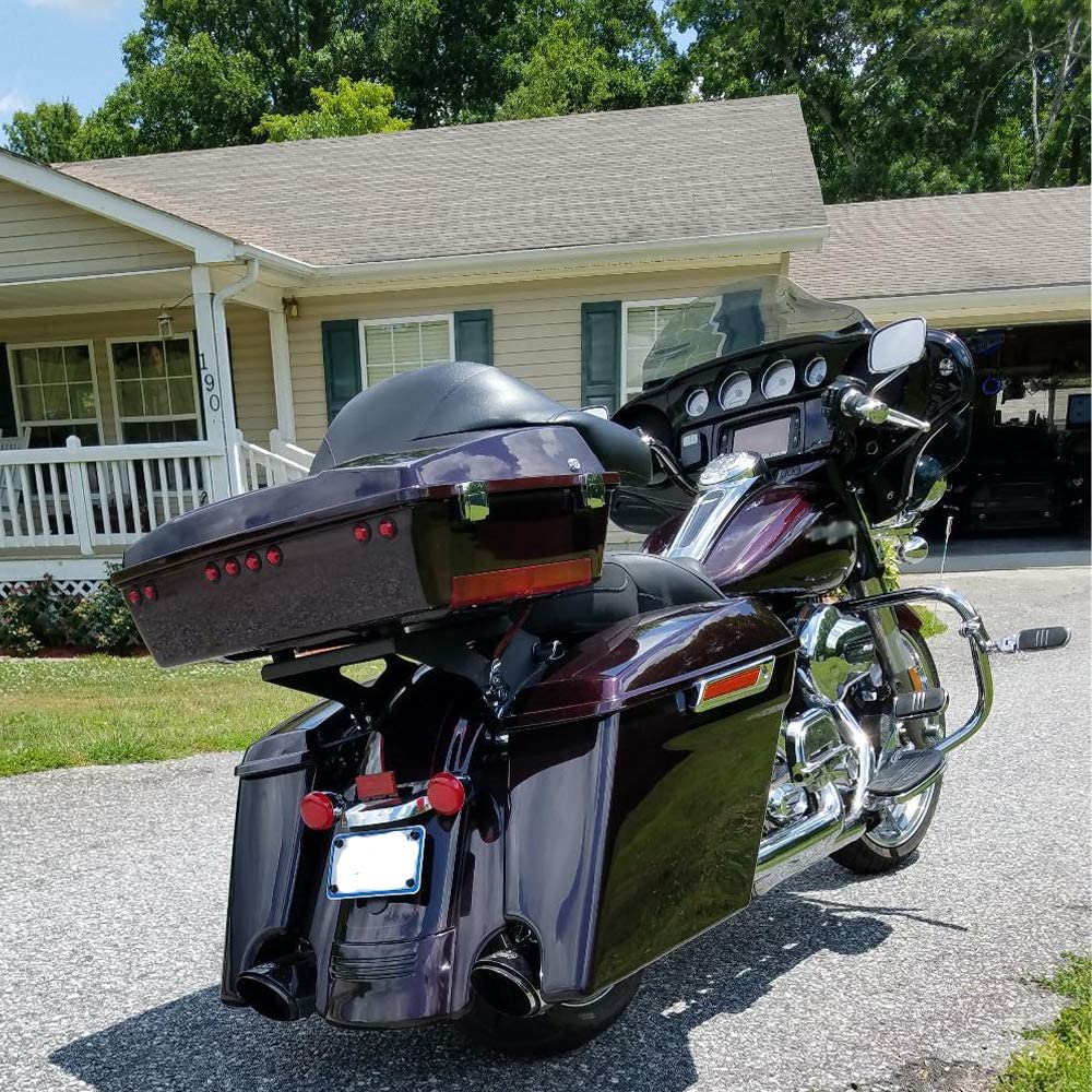 Extensión de guardabarros trasero para motocicleta de 5 ", relleno estirado para Harley Touring Street Road Glide 2014-2021 2015 2016 2017 2018 2019 2020