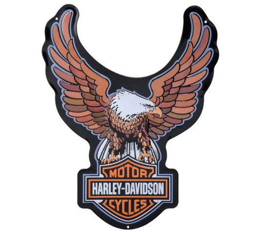 Cartel de chapa H-D Bar & Shield Eagle