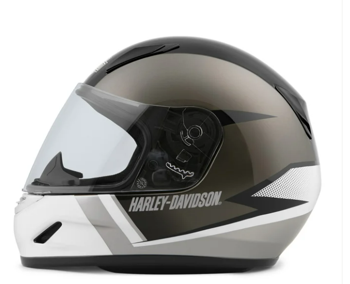 Casco integral Killian Youth H30 para niños - Carbón oscuro brillante/Negro/Blanco
