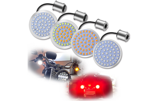1156 1157 LED Turn Signal Lights Front Rear For Harley Davidson Touring Street