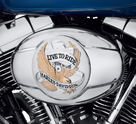 Embellecedor dorado del filtro de aire Live To Ride