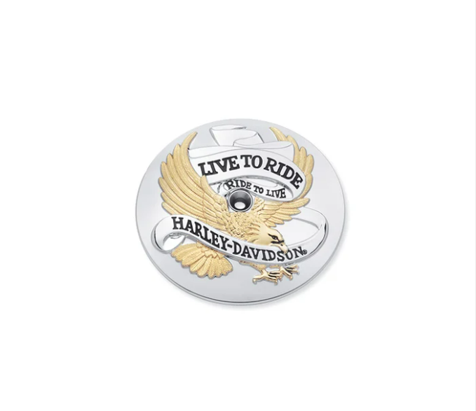 Embellecedor dorado del filtro de aire Live To Ride