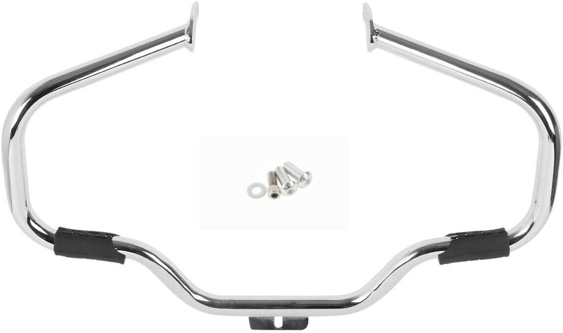 Barra de choque para Harley Heritage Softail Classic FLSTC Fat Boy FLSTF 2000-2017; S FLSTFBS Slim S FLSS '16-17; CVO Softail Deluxe FLSTNSE '14-15; FLST 2006 cromado