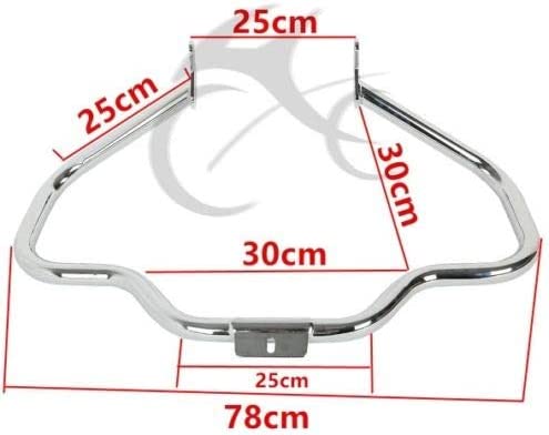 Barra de choque para Harley Heritage Softail Classic FLSTC Fat Boy FLSTF 2000-2017; S FLSTFBS Slim S FLSS '16-17; CVO Softail Deluxe FLSTNSE '14-15; FLST 2006 cromado