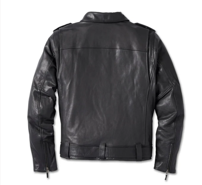Chaqueta motera de cuero 120th Anniversary Cycle Champ para hombre