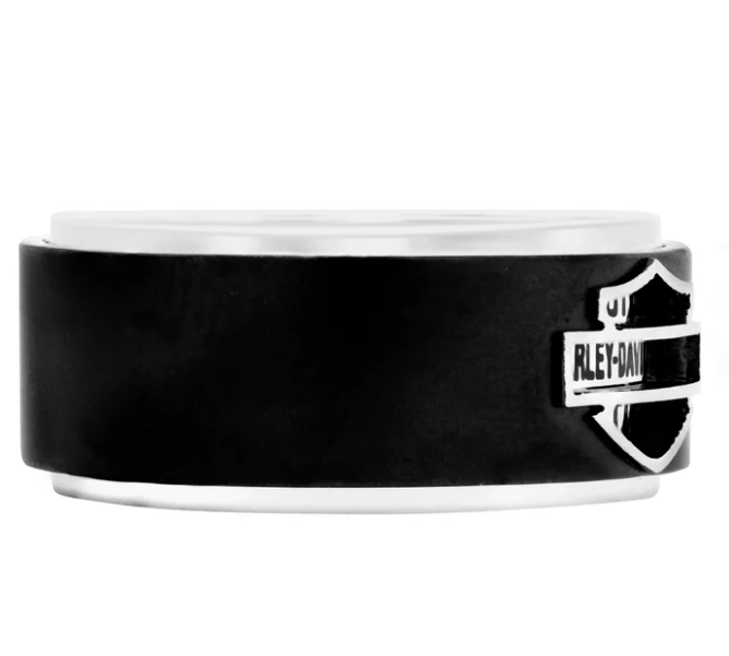 Anillo de acero negro para hombre