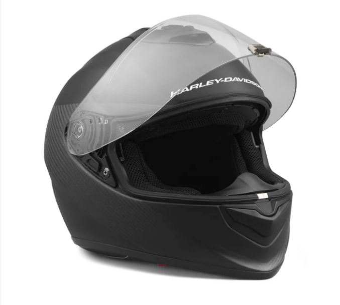 H-D Brawler Carbon Fiber X09 Casco integral con protección solar