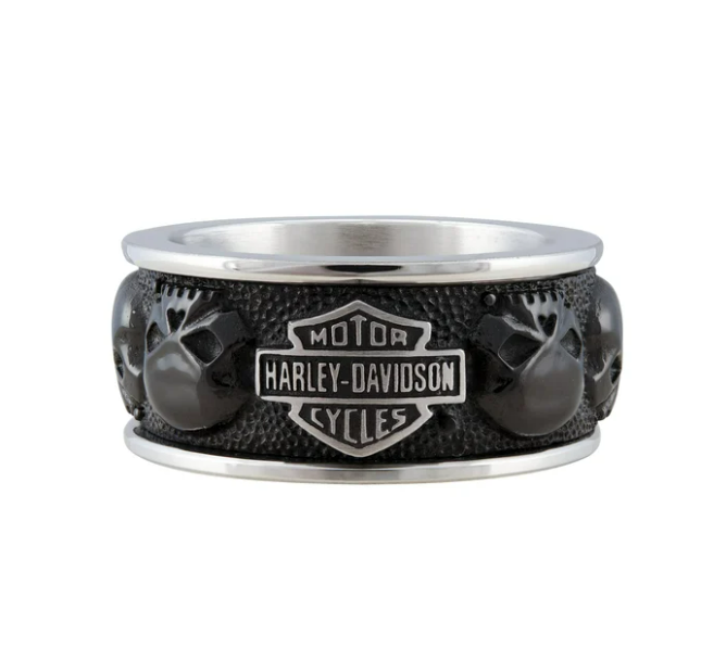 Anillo de hombre con múltiples calaveras