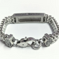 Brazalete de identificación con varias calaveras para hombre