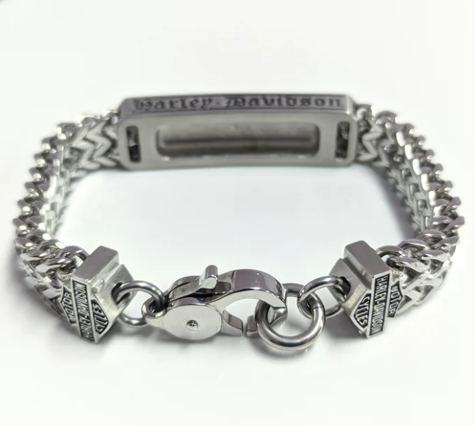 Brazalete de identificación con varias calaveras para hombre
