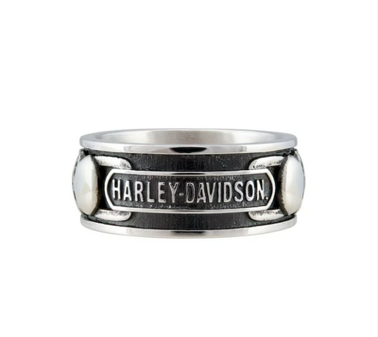 Anillo de calavera y cadena para hombre