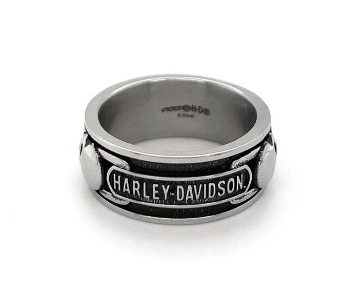 Anillo de calavera y cadena para hombre