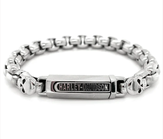 Pulsera de calavera y cadena para hombre