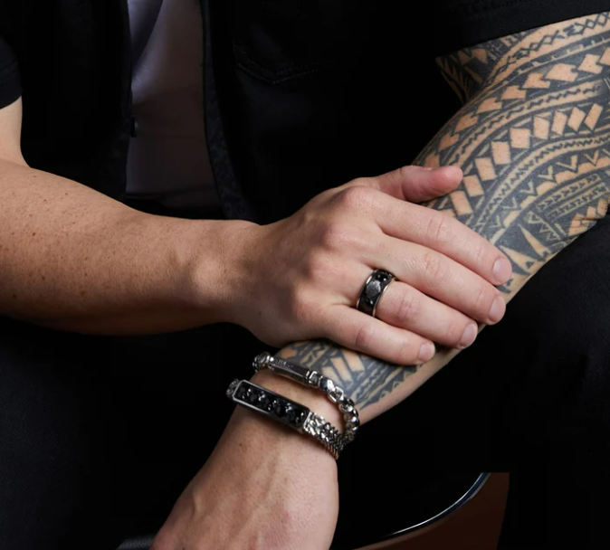 Pulsera de calavera y cadena para hombre