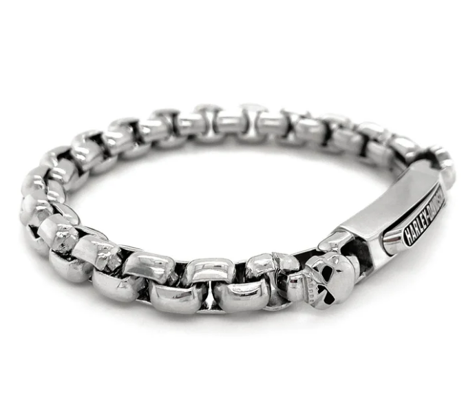 Pulsera de calavera y cadena para hombre