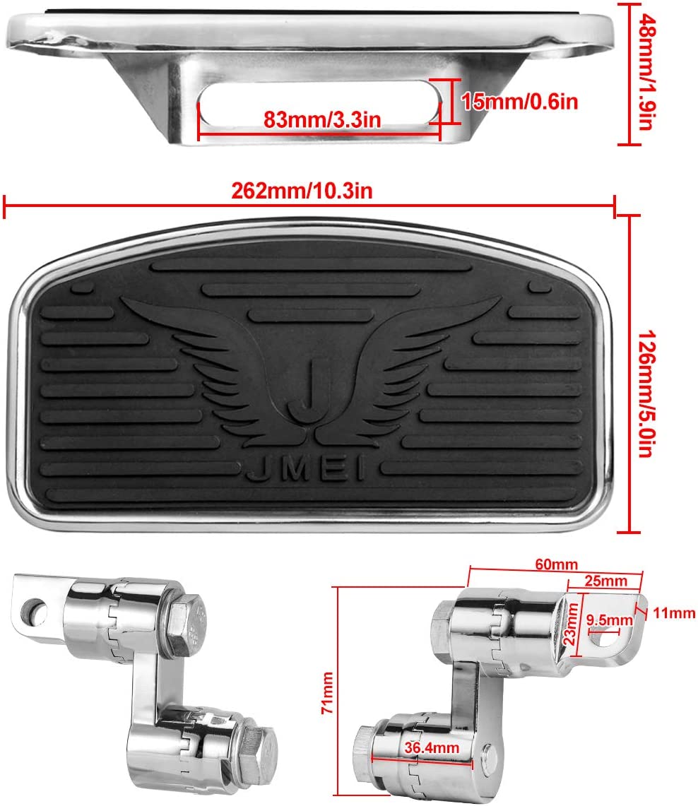Pedales de estribo delantero o trasero, ajuste para Harley Sportster 883 1200 Wide Glide Low Rider