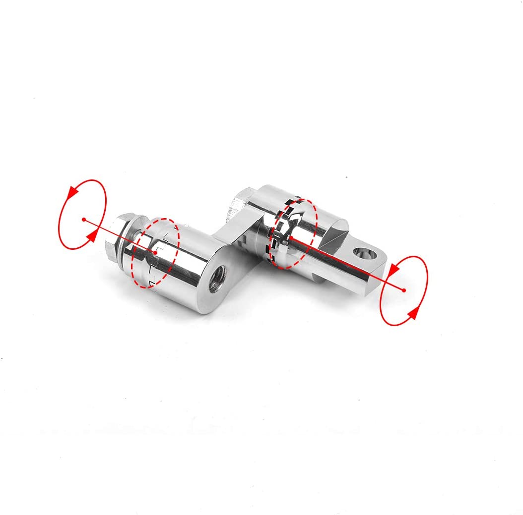 Pedales de estribo delantero o trasero, ajuste para Harley Sportster 883 1200 Wide Glide Low Rider