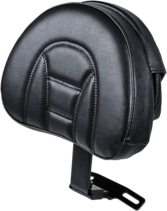 Respaldo ajustable de 10 5/8 x 8 1/4 pulgadas compatible con Harley Heritage Softail Fatboy 07-17