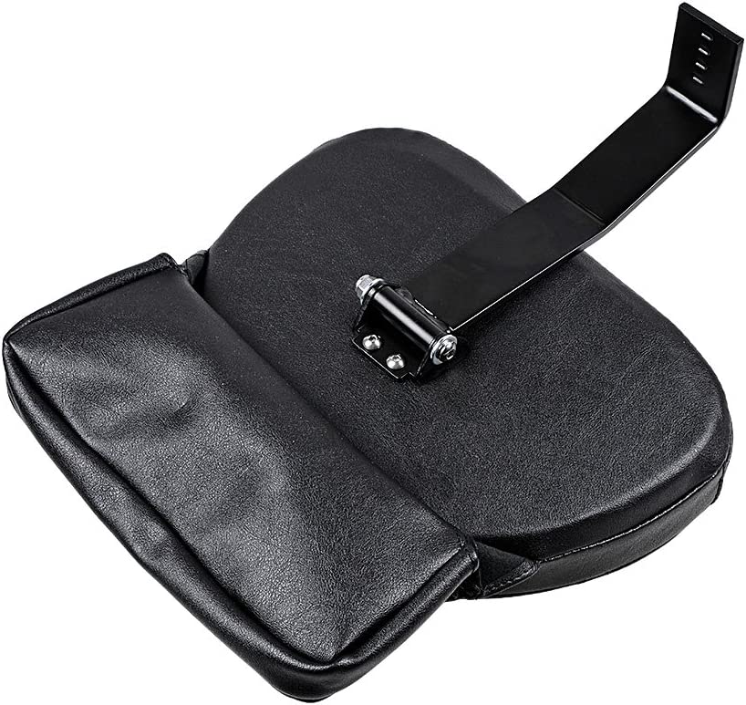 Respaldo ajustable de 10 5/8 x 8 1/4 pulgadas compatible con Harley Heritage Softail Fatboy 07-17