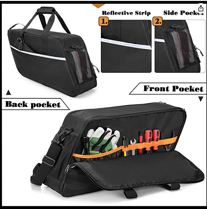 Bolsa para forros de alforjas, organizador de alforjas para motocicleta de viaje compatible con Harley Davidson Touring Road Glide/Street Glide/Electra Glide/Road King Hard Saddlebag, 1 paquete solo