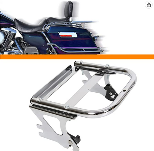 Soporte desmontable para apoyar equipaje para Harley Touring 97-08