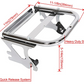 Soporte desmontable para apoyar equipaje para Harley Touring 97-08